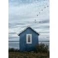 thumbnail image 2 of Gronkjar, Lotte 24x32 Gold Ornate Wood Framed with Double Matting Museum Art Print Titled - Beach Hut, 2 of 4