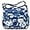 Blue&white Floral, variant on Women Shoulder Handbag Roomy Multiple Pockets Bag Ladies Crossbody Purse Tote Top Handle Satchel