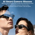 thumbnail image 3 of GJX Sun Glasses,Multifunctional Smart Glasses,Wireless Bluetooth Glasses,AI Glasses with Camera,Open-Back Speakers,Bluetooth Calling,Voice Assistant,Real-Time Translation, 3 of 7