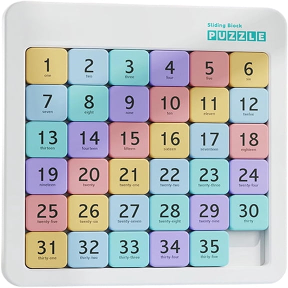 Orangide Magnetic Number Sliding Puzzle, Huarong Road Brain Game, Educational Toy for Kids Adults, Portable Travel Gift for Car or Home