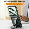 thumbnail image 2 of Designed for Motorola Razr 60 / Motorola Razr 2025 Case, Compatible with MagSafe, Built-in Kickstand & Screen Protector & Hinge Protection, Slim Protective Phone Case Cover, Black, 2 of 9