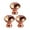 C, variant on GiLiling 10Pcs Glass Diamond Cabinet Knobs Drawer Pulls Handles Clear Crystal Circular Hardware Single Hole Installation Rose Gold Finish Furniture Upgrade Kit