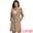 Khaki, variant on DARING DIVA Women's Winter Coat Faux Fur Collar Double Breasted Long Warm Coats S Dark Brown