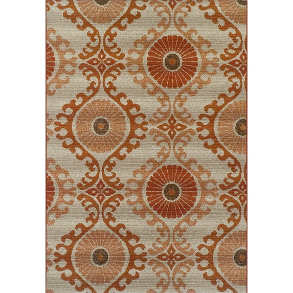 Dalyn St Croix Area Rug SX2 Sx2 Paprika Paprika Dots Circles