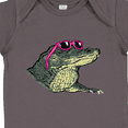 thumbnail image 4 of Inktastic Sunny Gator in Pink Sunglasses Boys or Girls Baby Bodysuit, 4 of 5