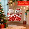 thumbnail image 4 of 2026 New Year Christmas Acrylic Hanging Ornament Festive Holiday Decoration, Durable Christmas Tree Decoration for Home Holiday Decor, Perfect Gift for Family and Friends During Christmas Season, 4 of 7