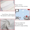 thumbnail image 5 of 1 Pcs Hanging Towels, Dish Towels Kittens with Christmas Hats Socks Absorbent Hand Towels with Hanging Loop Washcloth for Bathroom Kitchen, 5 of 7