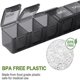 thumbnail image 2 of French Weekly Pill Organizer, 7 Days Pill Organizer with 14 Compartments, Pill Box Pill Box Weekly Pill Organizer - 2 Pieces (Black + White), 2 of 5