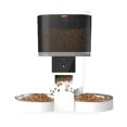 thumbnail image 3 of 4L Double Meal Camera APP Automatic Pet Feeder Time For Pet Cats Dog Food Stainless Steel Bowl Video Dispenser Smart Pet Feeder ShopWise Round, 3 of 7