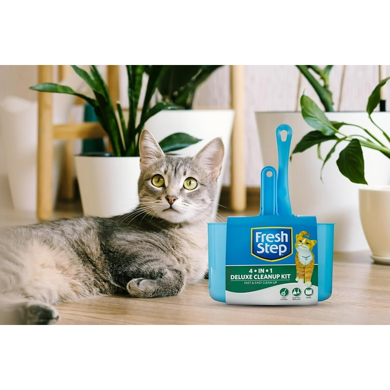 Fresh Step Starter Kit for Cats with Everything Pet Parents Need for Cat and Kitten Cleanup