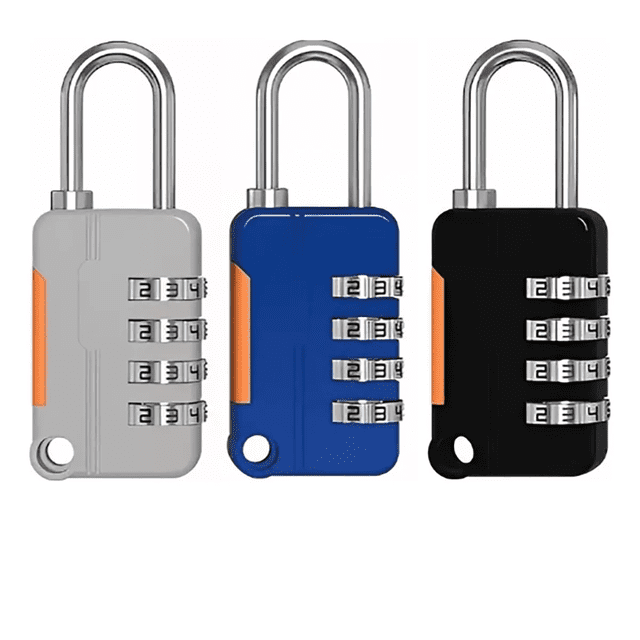 Candado De Combinación 4 Dígitos Portable Para Maleta Xtellar multicolor