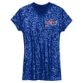 thumbnail image 2 of Girls Youth-Josh Allen Royal Buffalo Bills Sequin Player Name & Number V-Neck Dress, 2 of 3