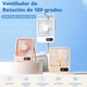 thumbnail image 2 of Ventilador De Escritorio, Portátil Usb Recargable Y Colgable Xtellar rosa, 2 of 4