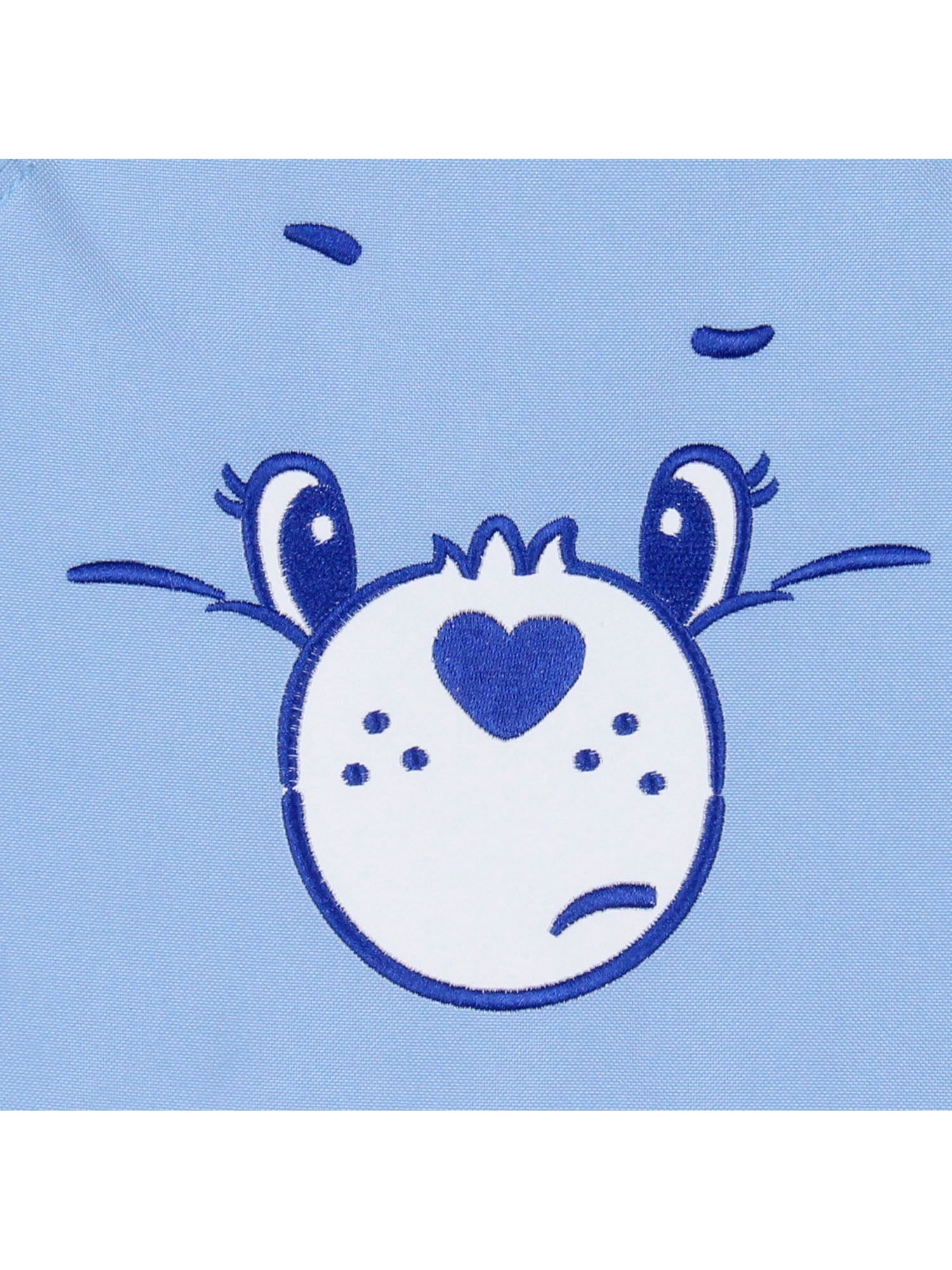 Care Bears Lunch Box Grumpy Bear Embroidered Face 3D Ears Insulated Lunch Bag Tote 10"