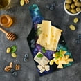 thumbnail image 5 of Outer Space Cutting Board, Stars and Dusty Gas Cloud in Planetary Cosmos Universe Print, Decorative Tempered Glass Cutting and Serving Board, Wine Bottle Shape, Purple Pink Navy, by Ambesonne, 5 of 5