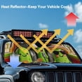 thumbnail image 4 of Yuyamidu Driving Cucumber Windshield Sun Shade for Rubicon Sahara TJ JK JKU 2 Door & 4 Door, UV Rays Blocker Sun Visor Shade Keep Vehicle Cool, 4 of 7