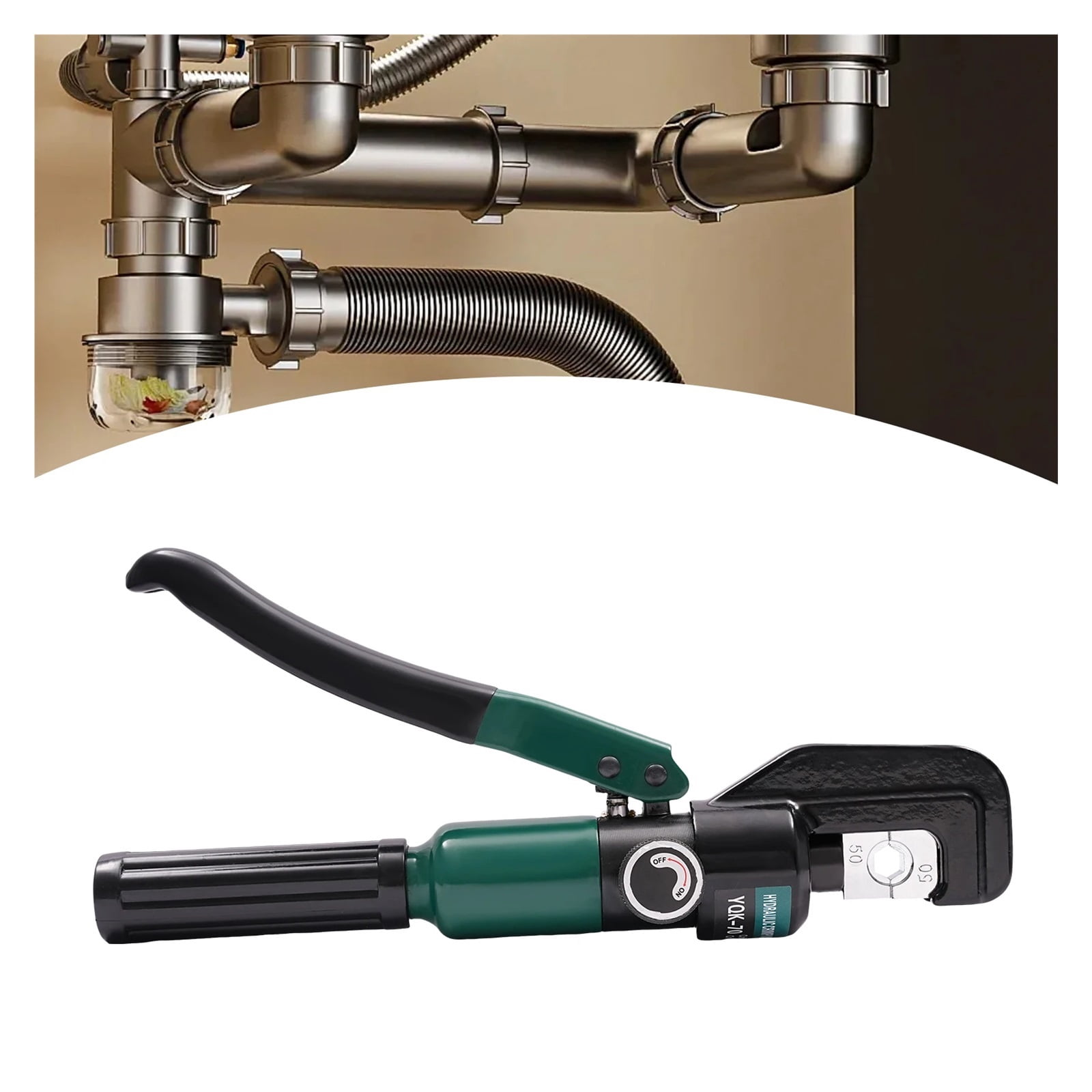 60KN Hand Operated Hydraulic Crimping Tool Hydraulic Crimper With 8 Pairs Of Dies For Aluminum Tubes, Plastic Tubes, PEX Tubes