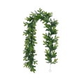 thumbnail image 2 of Gleefy Christmas Rattan Garland, 5.9 ft Artificial Leaves Swag for Staircase Railing, Fireplace, Indoor Christmas Display, 2 of 6
