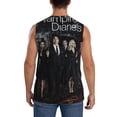 thumbnail image 4 of Poster The Vampire Diaries Men's Tank Top Lightweight Summer Sleeveless Tee Shirt Muscle Tank Tops Workout T-Shirts Casual Athletic Undershirts, 4 of 7