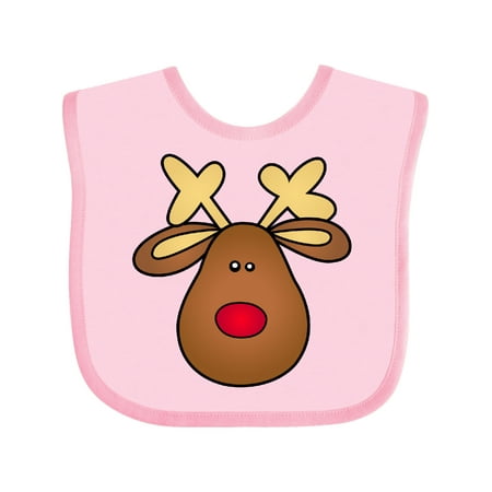 

Inktastic Rudolph the Red Nose Reindeer Gift Baby Boy or Baby Girl Bib