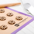 thumbnail image 2 of Rectangle Tan and Purple Silicone Full Size Baking Mat - Allergen Safe, Color-Coded - 15 3/4" x 23 1/2" - 1 count box, 2 of 2