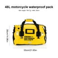 thumbnail image 2 of BLEEUS 48L Motorcycle Seat Bag Waterproof Backpack For Outdoor Travel Cycling Essentials (Yellow Small), 2 of 10