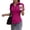 12# Hot Pink, variant on Button Down Shirts for Women Long Sleeve Dress Shirt Slim Fitted Work Tops Collared Dressy Casual Business Blouses Light Blue L