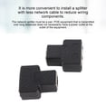 thumbnail image 4 of Divisor De Extensión De Red, 2 Paquete RJ45 Ethernet Cable Divisor Conector Adaptador De Red 1 A 2 Puertos Interfaz De Adaptador De Toma De Socket Femenino Distribuidor De Red De, 4 of 7