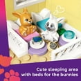 thumbnail image 4 of LEGO Friends Heartlake City Bunny Hotel Building Toy for Girls & Boys - Pretend Play Set for Kids, Ages 5+ - W/Paisley & Leo Minidolls, 2 Toy Bunnies, & Accessories - Gift Idea for Birthdays - 42679, 4 of 7