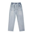 thumbnail image 5 of Awdenio Mens Pajama Pants Loose Fit Jeans Elastic Waist Wide Leg Baggy Jean Cargo Pants Trousers,Size L, 5 of 7