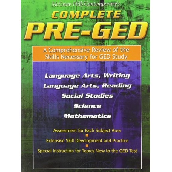 Pre-Owned Complete Pre-ged (GED Calculators) (Paperback) 0072863560 9780072863567