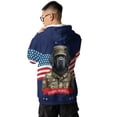 thumbnail image 5 of Happy Father's Day Honoring Veterans Newfoundland in Army Uniform All Over Print 3D Hoodie Unisex Merch Hoodies Newfie Dog Lover Gifts - 13007, 5 of 6