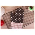 thumbnail image 2 of 1 Pair Non-slip Heat Resistant Oven Mitts For Baking, Microwave (brown), 2 of 4