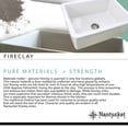 thumbnail image 7 of Nantucket Sinks 24 Inch Fireclay Farmhouse Kitchen Sink T-FCFS24, 7 of 7