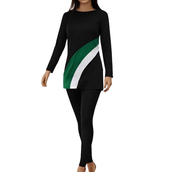 MuXiKeJi Clothes Plus Size Swimsuits for Women Rash Guard Swimwear Top Pants with Hijab/Cap