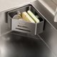 thumbnail image 2 of Escurridor de cocina multifuncional sin perforaciones, estante de almacenamiento lateral for fregadero, escurridor de esponja de trapo, 2 of 2