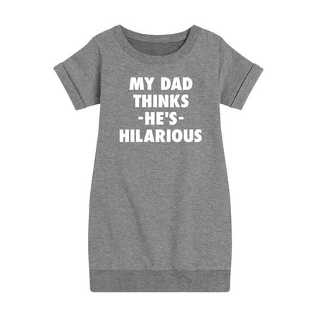 

Instant Message - King Of Dad Jokes Hilarious - Toddler & Youth Girls Fleece Dress