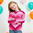thumbnail image 3 of Bixock Toddler Boys and Girls Tops,Kids Long Sleeve Tops Valentine Print Round Neck Sweatshirt Casual Wear for Boys Girls Age 2-14 Tops, 3 of 5