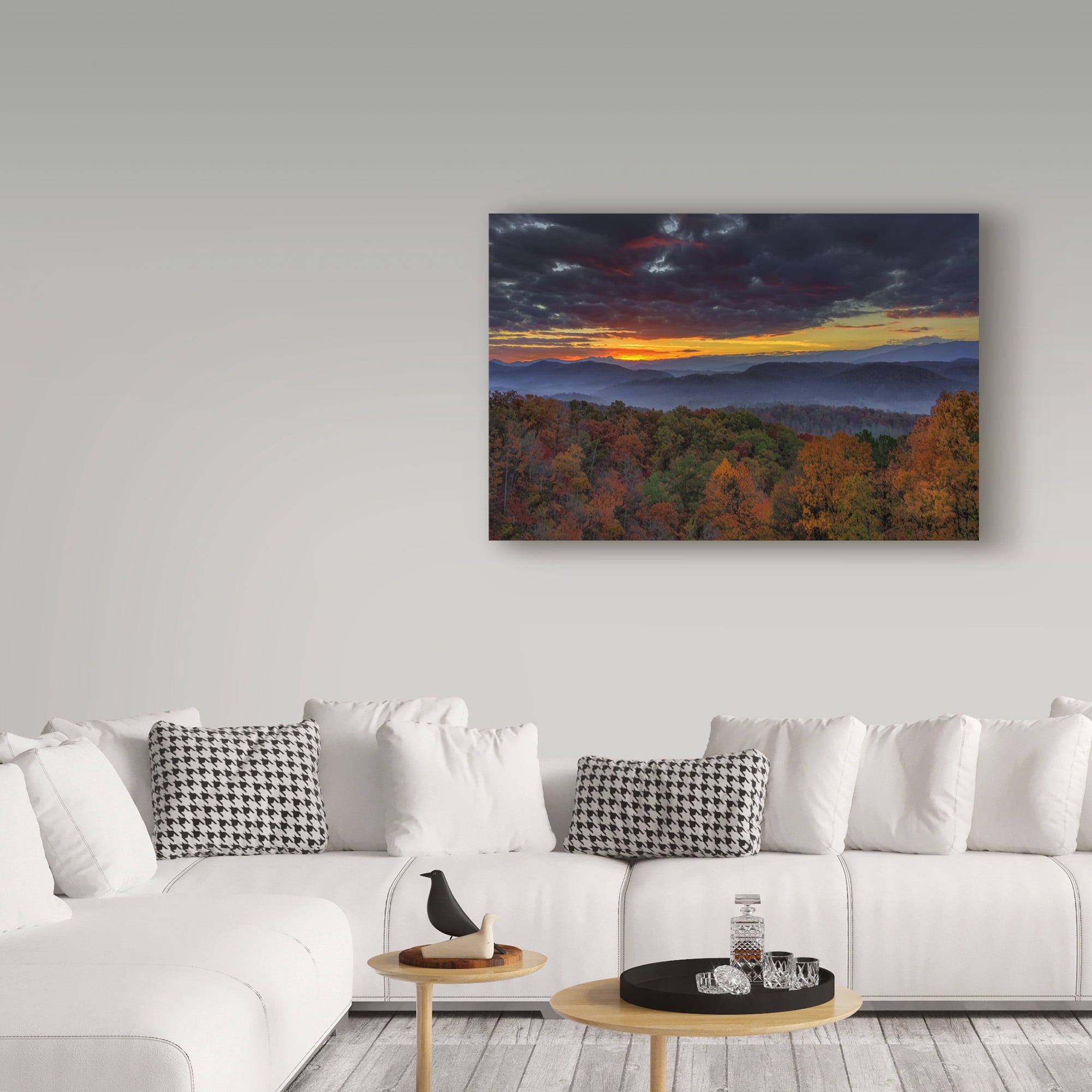 Trademark Fine Art 'Smokies Sunrise Oil Paint' Canvas Art by Galloimages Online