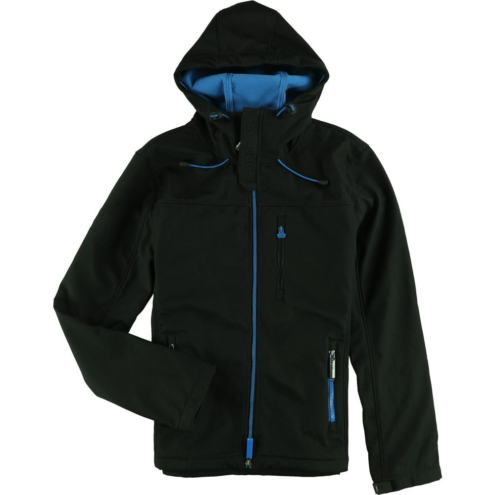 Superdry Mens Hooded Windbreaker Jacket blkspr XL - Walmart.com ...