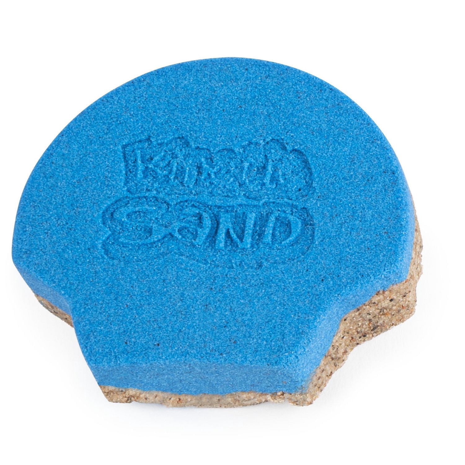 Kinetic Sand, Seashell Container with 4.5oz Neon Blue and Kinetic Beach Sand, for Kids Aged 3 and Up