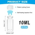 thumbnail image 2 of Uxcell Clear Glass Sample Vials, Liquid Bottles 20pack Blue 10ml, 2 of 7