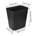 Space Saving Wastebasket Fits Under Desk And Small Narrow Spaces In