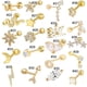 thumbnail image 5 of Pendientes de plata de ley 925 antialérgicos con diseño de hip hop para mujeres y hombres, con diseño de hueso de oreja y clavos, de estilo europeo y americano, 5 of 6