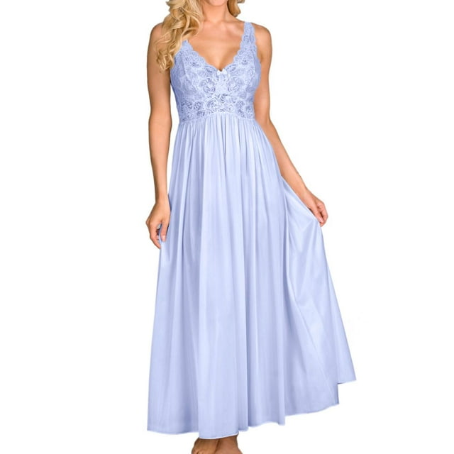 Robe Silhouette 53 Pouces pour Femmes Shadowline 31737 (Peri Frost 3X)