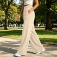 thumbnail image 4 of Admvng Sweatpants Women Baggy Solid Color Thin Large Size Leggings High Waist Can Be Worn At Home and Outside Trousers, Size XL-6XL, 4 of 6