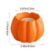 thumbnail image 3 of Candelabro de calabaza de Halloween de resina | Mini taza decorativa para velas, blanco, naranja, negro, púrpura | 6,5x4,5 cm de acento, decoración moderna de mesa de la casa de la cosecha, adorno, 3 of 6