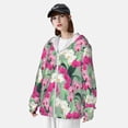 thumbnail image 5 of Daiia Orchids Flowers UPF 50+ Sun Protection Hoodie Jacket Lightweight Long Sleeve Sun Shirt for Women Men with Pocket Hiking Outdoor-Medium, 5 of 9