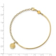 thumbnail image 2 of Diamond2Deal 14K Yellow Gold Polished Religious Bangle Size 7 for Women, 2 of 6