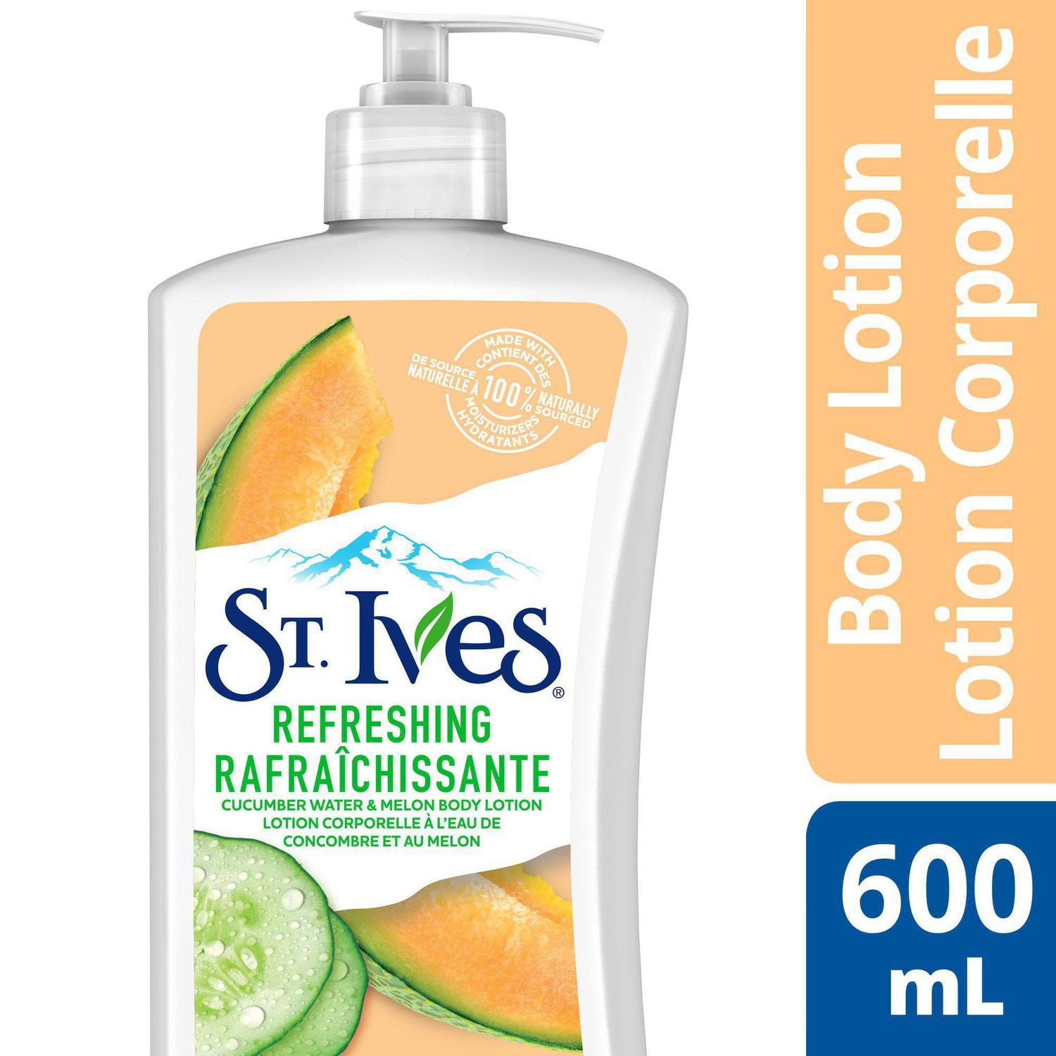 Lotion corporelle St. Ives à l'eau de concombre et au melon 600 ml Lotion St. Ives 600 ML